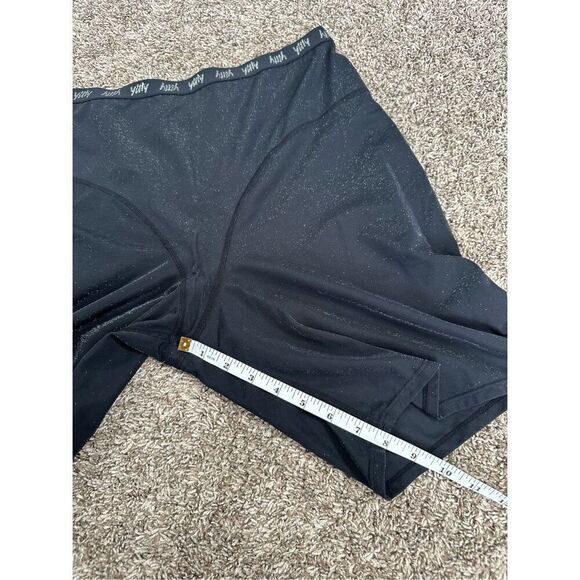 Yitty Fabletics Spotlight Shaping High Waist Short Shimmered Black Plus Size 2X - Picture 9 of 10